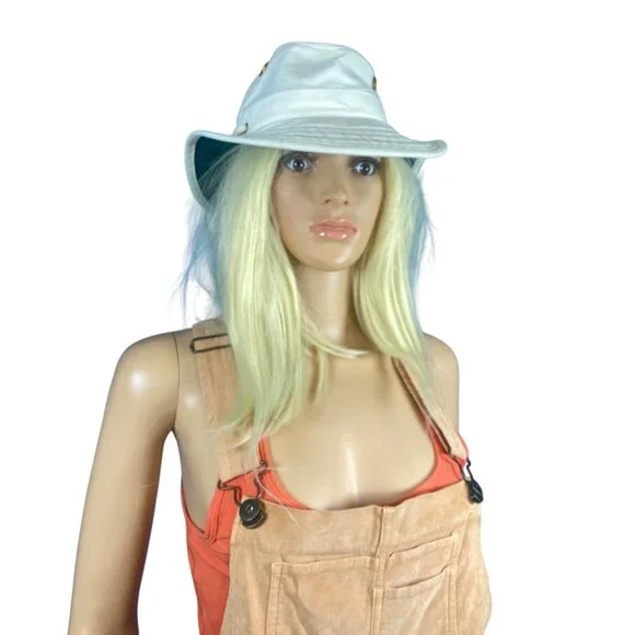 Tilley Endurables T4 Cotton Duck Sun Hat 6 7/8 XS 55.5cm Vintage HTF Ivory Green - Picture 14 of 15